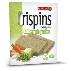EXTRUDO Crispins chlebíček veggie garden BIO 100 g