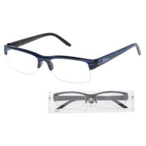 KEEN Čtecí brýle + 2.00 modro-černé s pouzdrem flex