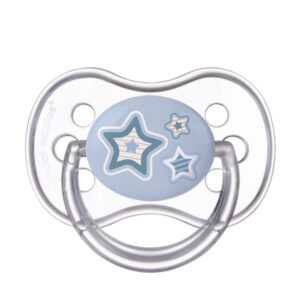CANPOL BABIES Dudlík silikonový symetrický NEWBORN BABY 18+m modrý