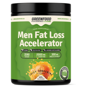 GREENFOOD NUTRITION Performance men fat loss accelerator šťavnatá mandarinka 420 g