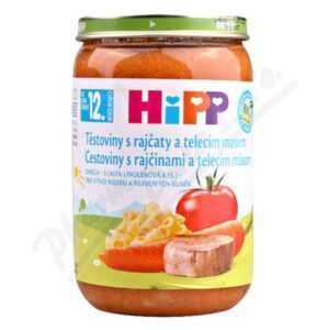 HIPP Bio menu těstoviny s rajčaty a telecím masem 12m+ 220 g