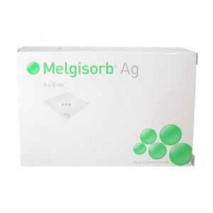 Krytí Melgisorb Ag 5x5cm absorpční alginát.sterilní 10ks