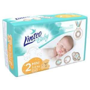 LINTEO Baby Premium Dětské plenky MINI 3-6kg 34 ks
