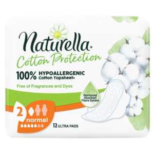 NATURELLA Cotton Protection Normal Hygienické vložky s křidélky 12 ks