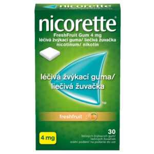 NICORETTE Freshfruit 4 mg Léčivá žvýkací guma 30 kusů