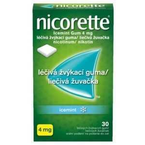 NICORETTE Icemint 4 mg Léčivá žvýkací guma 30 kusů