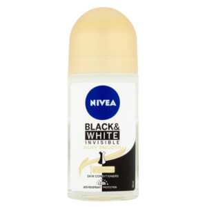 NIVEA Black & White Invisible Silky Smooth Kuličkový antiperspirant 50 ml