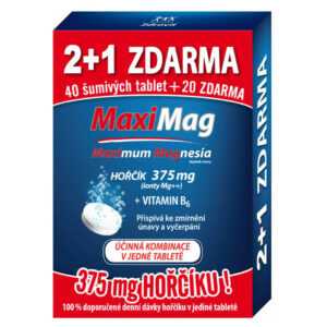 ZDROVIT MaxiMag 375 mg + vitamín B6 60 šumivých tablet
