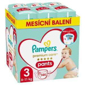 PAMPERS Premium Care vel. 3 plenkové kalhotky 6 -11 kg 140 ks