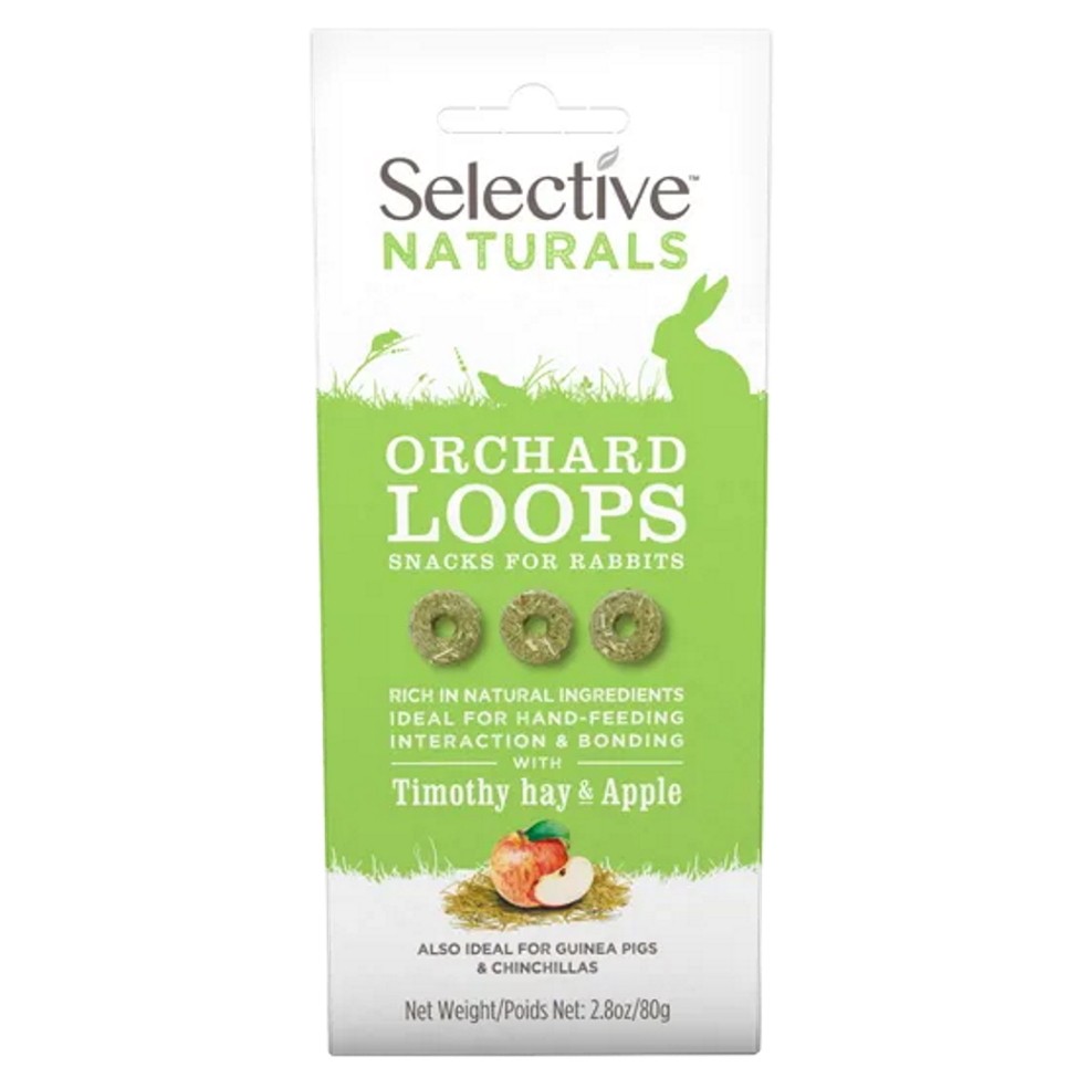 SUPREME Selective naturals snack orchard loops pamlsky bojínek s jablkem 80 g