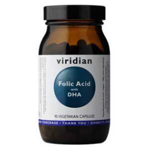 VIRIDIAN Nutrition Folic Acid with DHA  90 kapslí