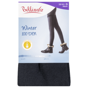 BELLINDA Neprůsvitné zimní punčochové kalhoty 40 S černé 1 kus