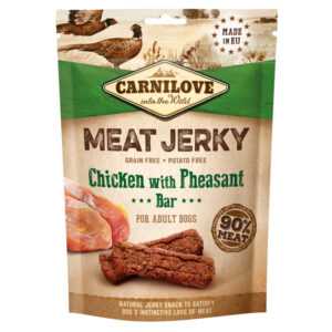 CARNILOVE Meat Jerky Chicken with Pheasant Bar pro psy 100 g