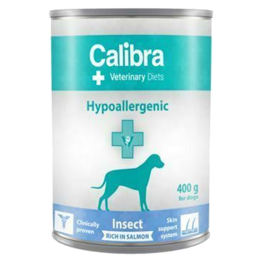 CALIBRA Vet. Diets Hypoallergenic konzerva pro psy Insect&Salmon 400 g