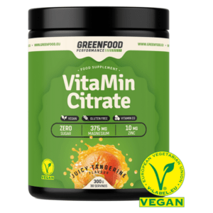 GREENFOOD NUTRITION Performance VitaMin citrate šťavnatá mandarinka 300 g
